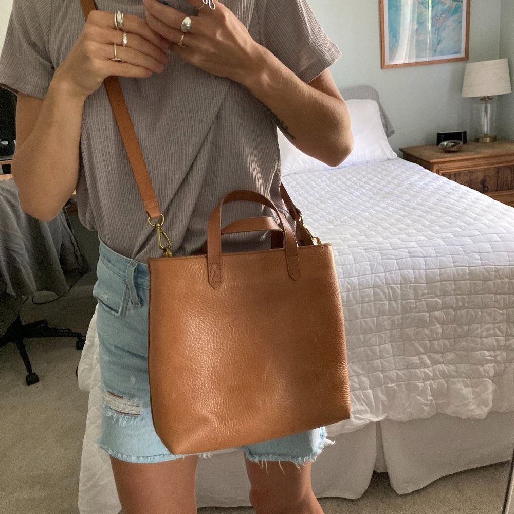 Madewell The Zip-Top Transport Crossbody: Striped Edition